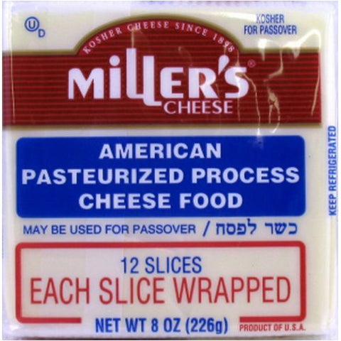 Millers American Cheese White 12 Pack  8 oz